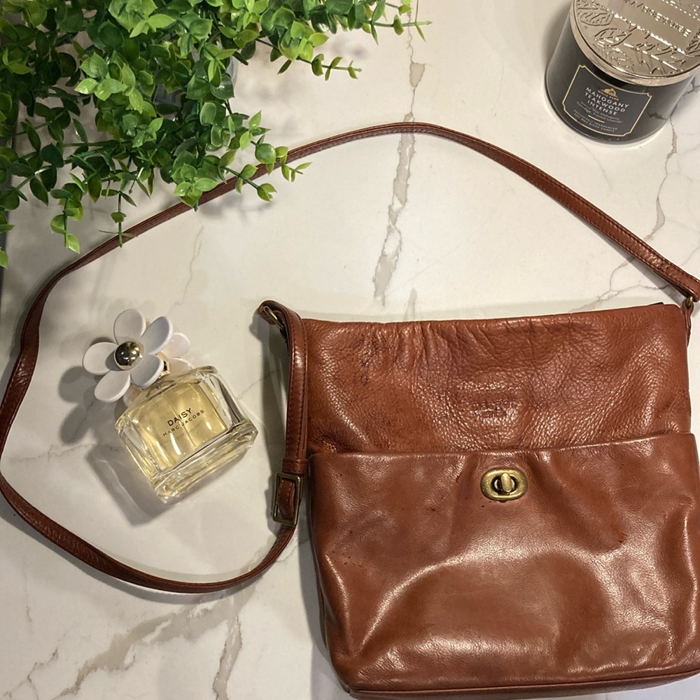 Margot New York Purse Women’s Brown Leather Boho Hippie Crossbody Classic Bag